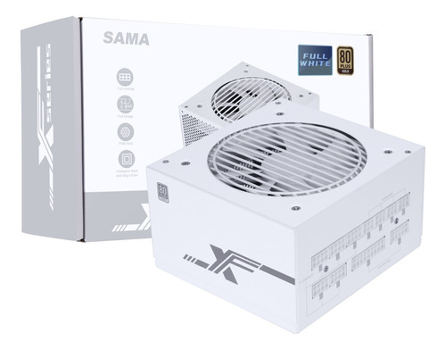 Fuente De Alimentación Sama Atx Full White De 850 W Con Cert