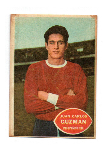 Figurita Independiente Tarjeton Futbol 1965 N° 33 Guzman