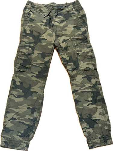 Pantalon Gap Camuflado Verde Militar Niño 