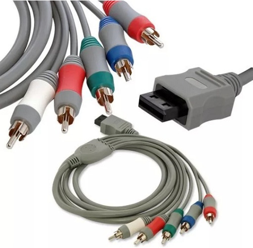 Cable Av 5 Rca Componente Compatible Con Nintendo Wii / Wiiu
