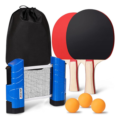 Xgear Anywhere Ping Pong Equipment To-go Incluye Poste De Re