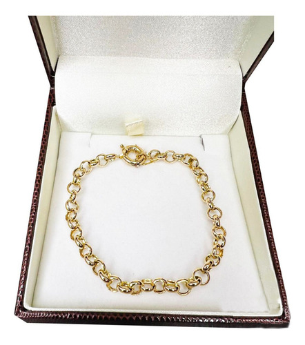 Pulseira Elo Português 7 Gramas 5mm Ouro 18k 750 Comprimento 19 Cm Diâmetro 0 Mm