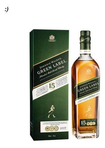 Green Label 15 Anos 750 Ml Whisky Lacrado Com Caixa Original