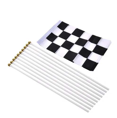 comprar Banderín A Cuadros Con Forma De Bastones De Carreras, Bander