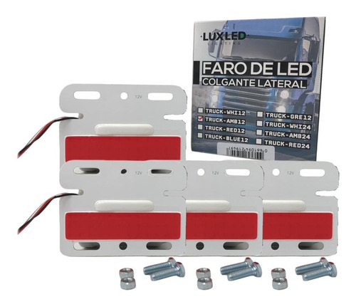 Faros Led Cob Colgante Lateral 24v 1500lum Kit X 4 Unidades