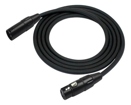Cable Micrófono Negro Kirlin 3mts Mpc-470pb-3