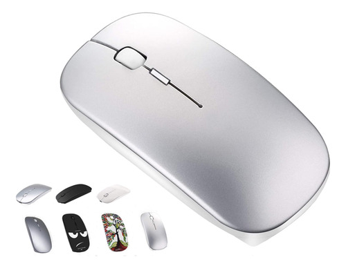 Mouse Óptico Multiplataforma Tsmine, Bluetooth, Plateado