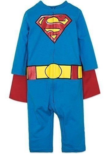 Baby Boys Superman Costume Overol Con Capa