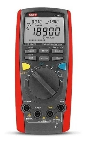 Imagen 1 de 3 de Multímetro Digital Uni-t Ut71a 1000vca