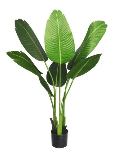 Plantas Artificiales Grande Deco Con Maceta Ave De Paraíso