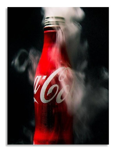 Cuadro Decorativo En Mdf De 50 * 35 Cm Botella Coca Cola 