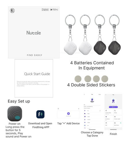 Localizador De Llaves, Localizador Bluetooth De Objetos C...