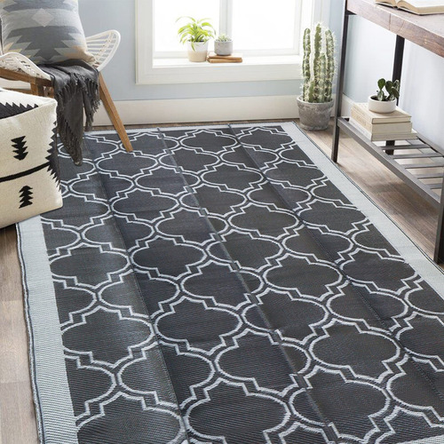 Tapete De Plástico Reversible Para Exteriores, Ideal Para Ca