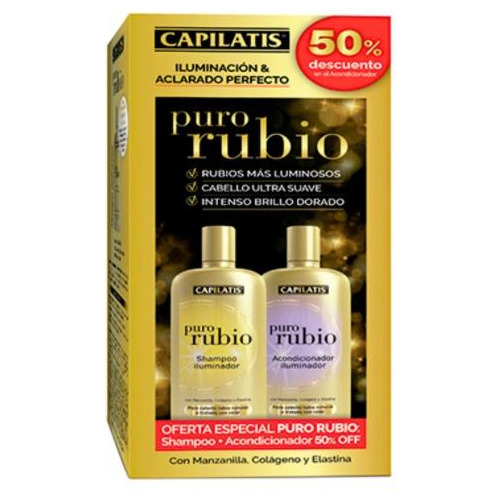 Pack Puro Rubio Capilatis: Shampoo+acondicionador