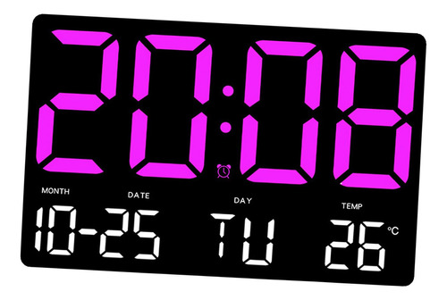 Reloj Despertador Digital De Escritorio Con Pantalla Grande
