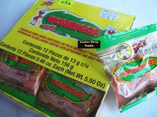 Imagen 4 de 6 de 48pz Hormigas Caramelo Sandía Con Polvo Agridulce Chile Indy
