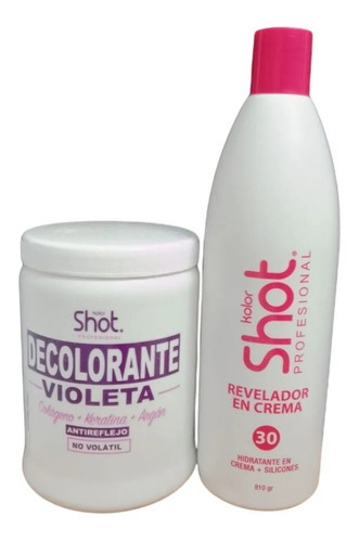  Kolor Shot Kit Decolorante Violeta+peróxido 30v Tono Violeta