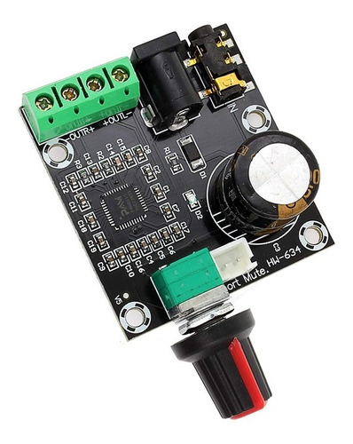 Imagen 2 de 4 de Modulo Amplificador Pam8610 Pote 2x15w 7v A 15v | Icutech