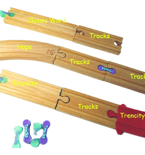Imagen 10 de 10 de Tracks Pack 5 Bifurcaciones Compatible Brio Hape Trencity