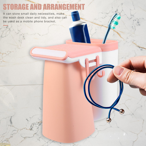 Soporte Adhesivo Para Cepillos De Dientes, Montaje En Pared,