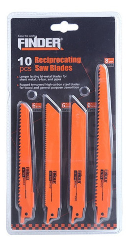 Set Hoja Sierra De Corte Para Sierra Sable 10pcs Finder Tcon