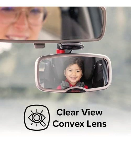 Espejo Coche Bebé Diono 2 Pack Ajustable, Amplia Visión,