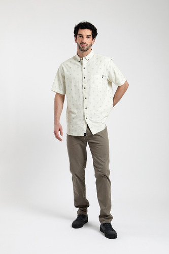Camisa Manga Corta Hombre Palmeras Froens