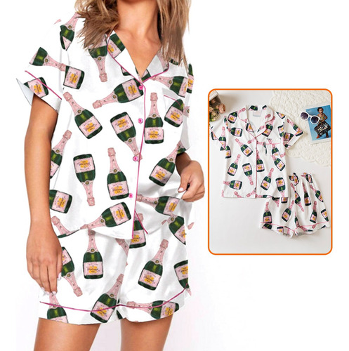 Pijama Para Mujer De Seda Sexy Cómodo Y Elegante Conjunto
