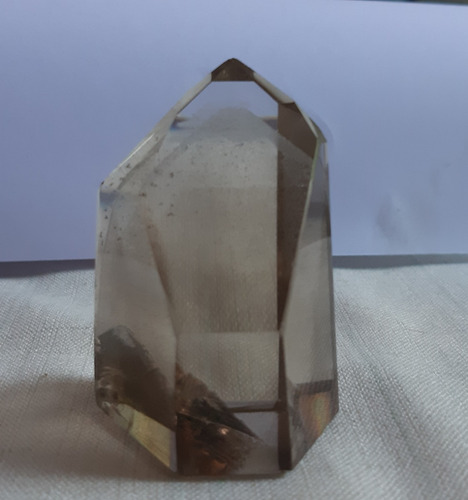 Punta De Cuarzo Ahumado, Con Fantasma (Usado)