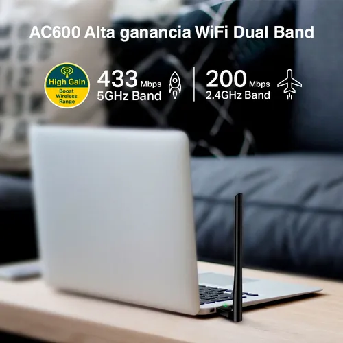Adaptador De Red Wifi Usb Banda Dual Archer T2u Plus Tp-link