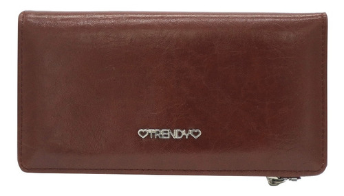 Billetera De Mujer Fichero Sintetico Trendy Logo Monedero