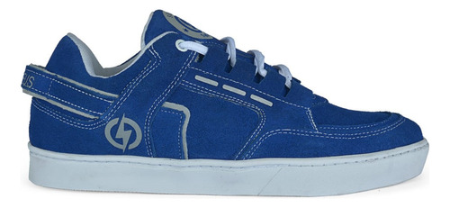 Tênis De Skate Seed Shoes Zeus Azul Royal + Meia De Brinde