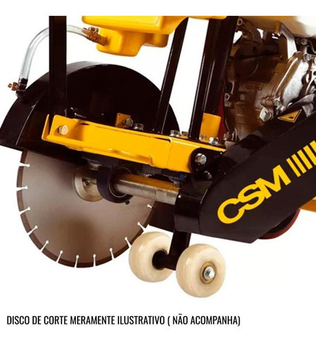 Cortadora De Piso E Asfalto À Gasolina Motor 9,0hp Sp93 Csm
