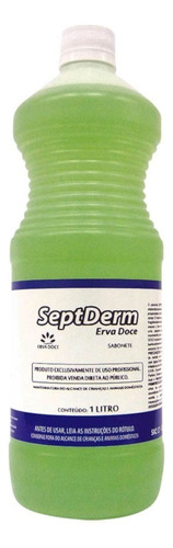 Kit 2 Sabonete Cremoso Erva Doce Septderm Frasco 1lt Prolink