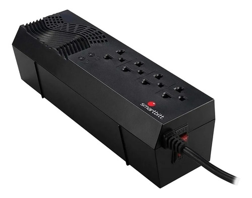 Imagen 3 de 3 de Regulador de voltaje Smartbitt SBAVR1200S 1200VA entrada y salida de 120V negro