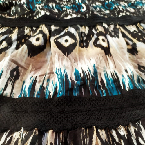 Vestido Largo Negro Hindú Mujer