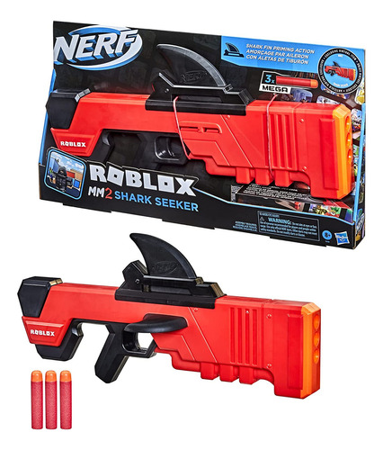 Nerf Roblox Mm2: Lanzador De Dardos Shark Seeker, Imprimació