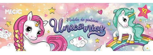 Maleta Para Pintura Unicórnio 92 Peças