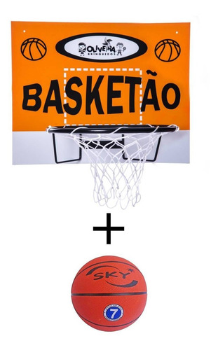 Kit 1 Tabela De Basquete  Basketão  + 1 Bola De Basquete