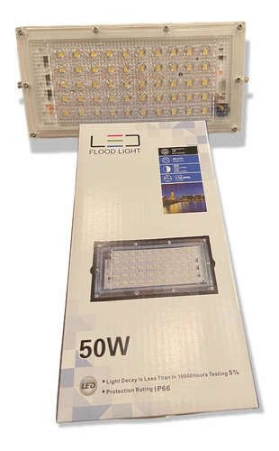 Reflector Led 50 Watts Ip 66 4500 Lumen Blanco Frío 50w