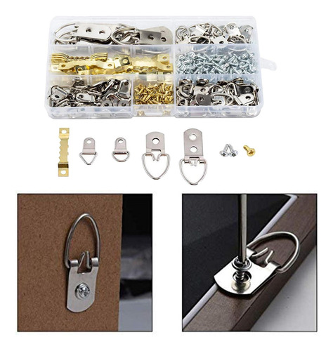 270pack Triangle Photo Frame Colgadores Ganchos De Espejo