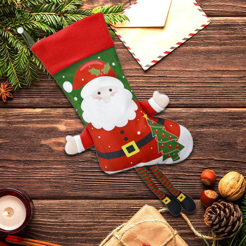 Calcetín Navideño, Bolsa De Regalo Para Dulces, Calcetín