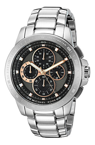 Reloj Hombre Michael Kors Mk8528 Cuarzo Pulso Plateado En