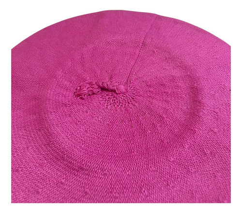 Boina Vasca Euskadi De Algodón Vuelo 28cm Sin Tafilete Fucsia 28cm