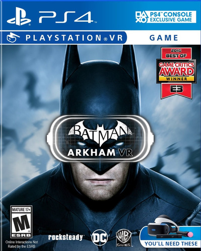 Batman Arkham Vr Playstation 4 Ps4. Fisico. Nuevo