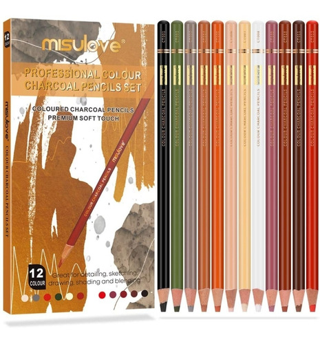 Set De 12 Colores Profesionales Suaves Pastel Regalo Ideal 