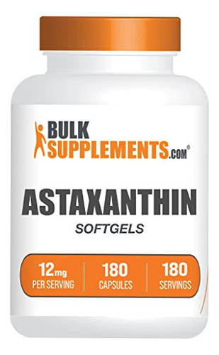 Bulksupplements Astaxantina 12 Mg 180 Cápsulas Blandas - Su