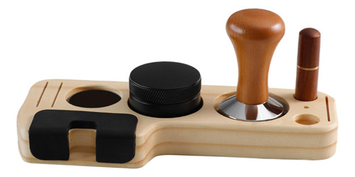 Juego De Soportes Para Apisonar Espresso Madera De Pino 58mm