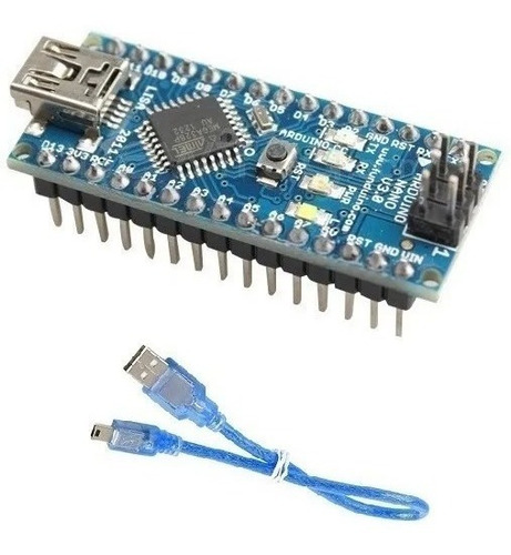 Imagen 1 de 1 de Arduino Nano V3.0 Armado + Cable Usb Robotica Alta Calidad