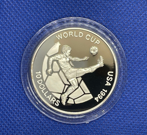 Moneda Mundial Usa 1994 Fiji Acabado Espejo Proof Plata (Usado)